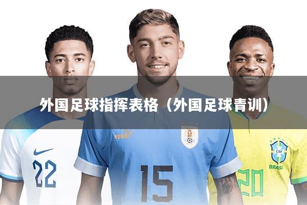 外国足球指挥表格(外国足球青训)